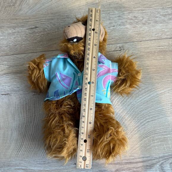 Vintage 1988 ALF Hawaiian Surf Shirt Hand Puppet Plush Burger King - Picture 5 of 7